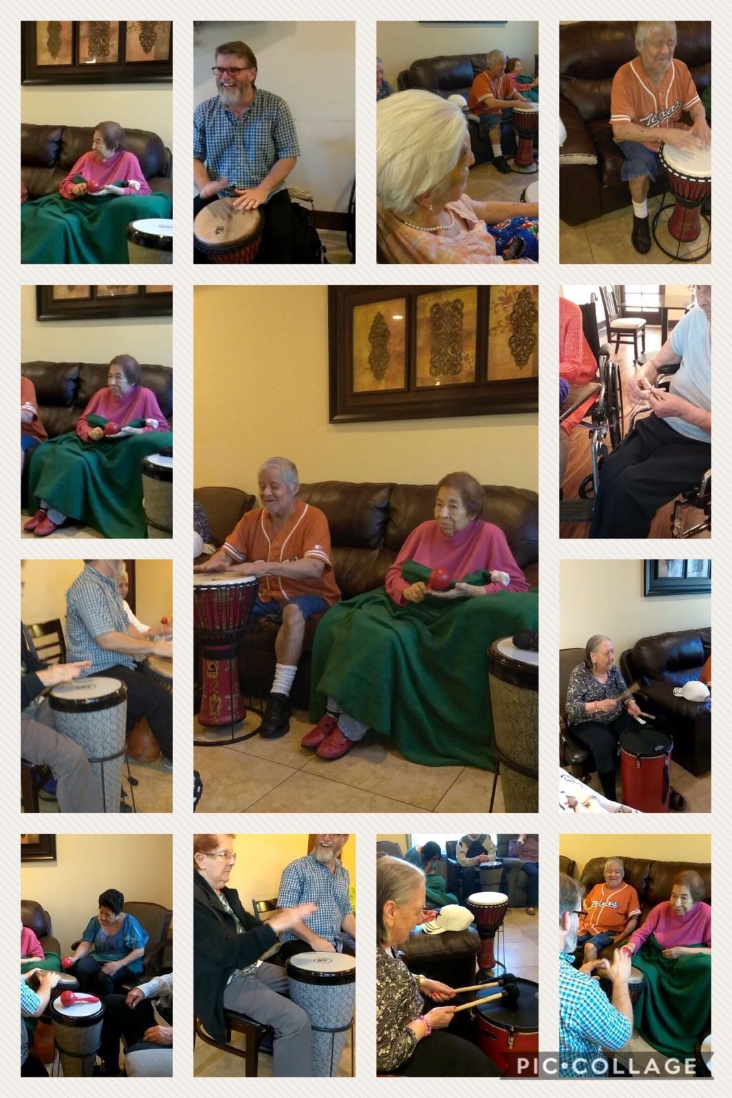 Residents enjoying live music together at Seasons
