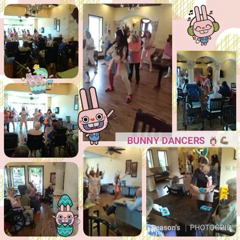 Dancers performing at a Seasons Easter celebration