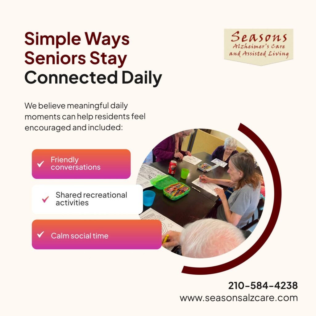 Connection can begin with simple conversations and shared activities. 💛 Our residents benefit from familiar routines that bring warmth and friendly interaction. 🌿 Each…