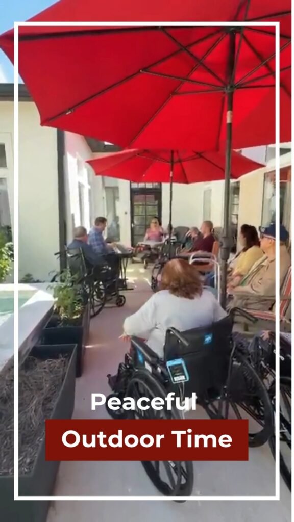 Relaxing outdoor moments help seniors enjoy peaceful surroundings and refreshing daily experiences. 🌳🌤️💚 Calm environments and enjoyable interaction encourage pleasant and meaningful moments throughout…