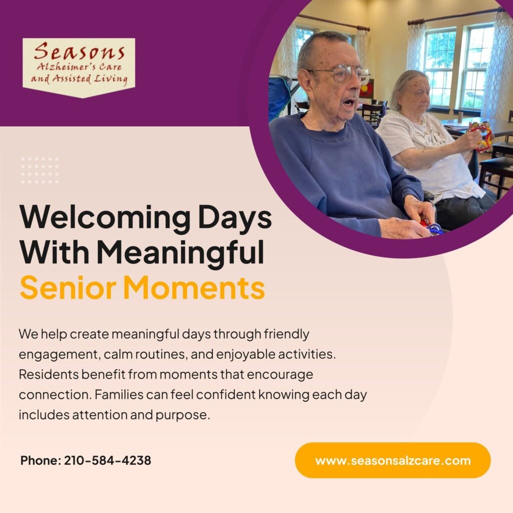 Every day can hold a moment worth remembering. 💛 Our setting encourages connection, comfort, and enjoyable routines for seniors. 🌿 Meaningful activities help residents…