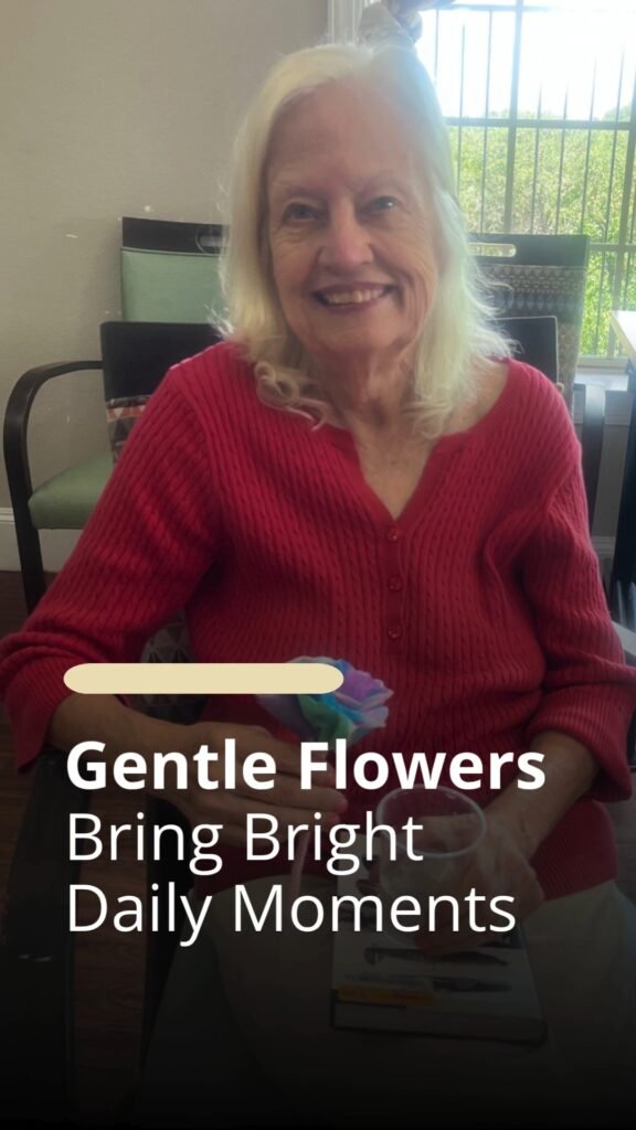 Small moments can create lasting warmth for seniors and their families. 💛 A gentle flower, a happy expression, and a peaceful day can bring…