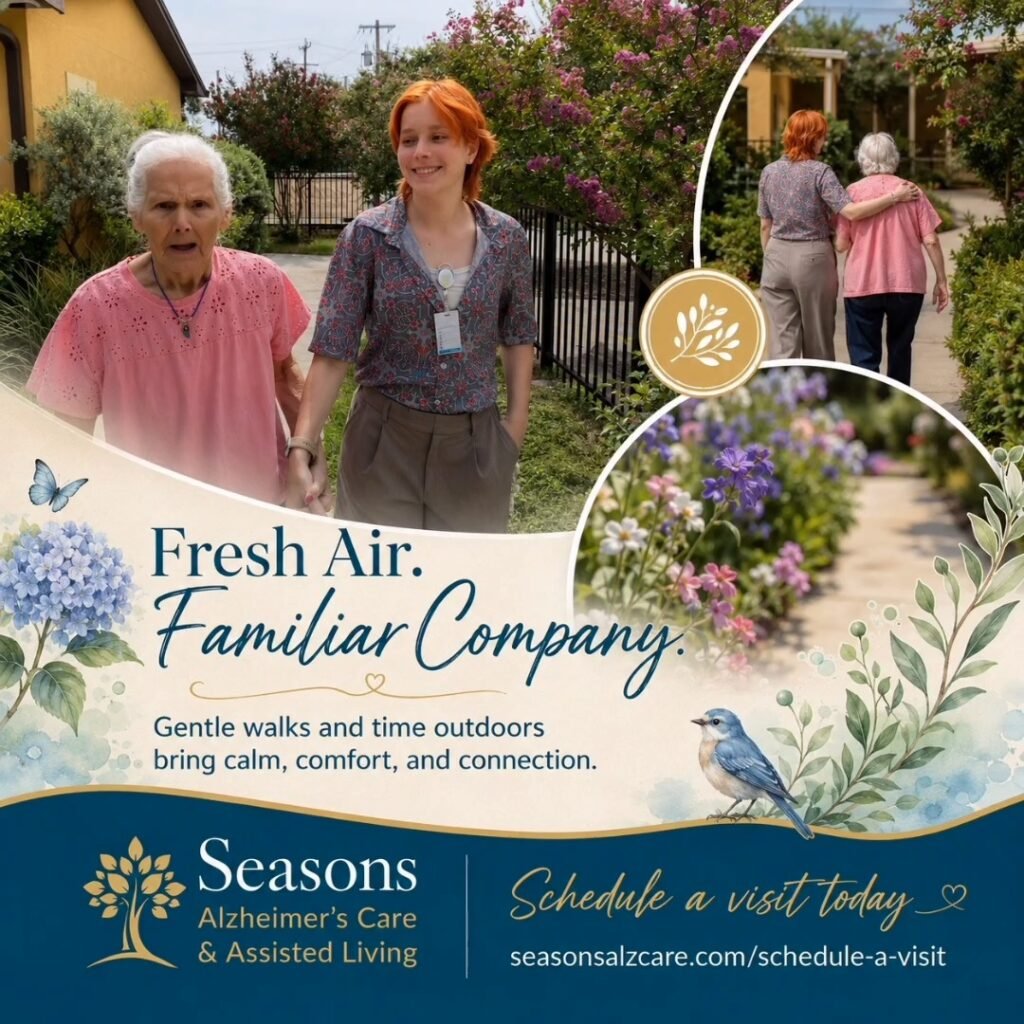 Creativity, connection and joyful moments—every day at Seasons. 💙 Discover compassionate memory care in San Antonio, with meaningful activities and personal attention in a…