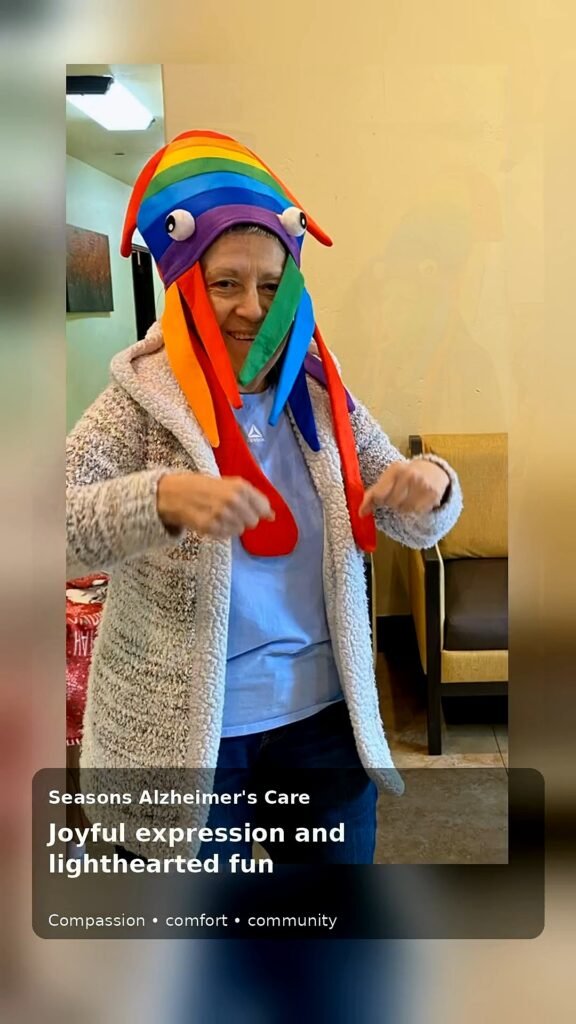Every smile tells a story. 💛 Meaningful activities, movement and companionship help create joyful days at Seasons Alzheimer’s Care & Assisted Living—providing compassionate Alzheimer’s…